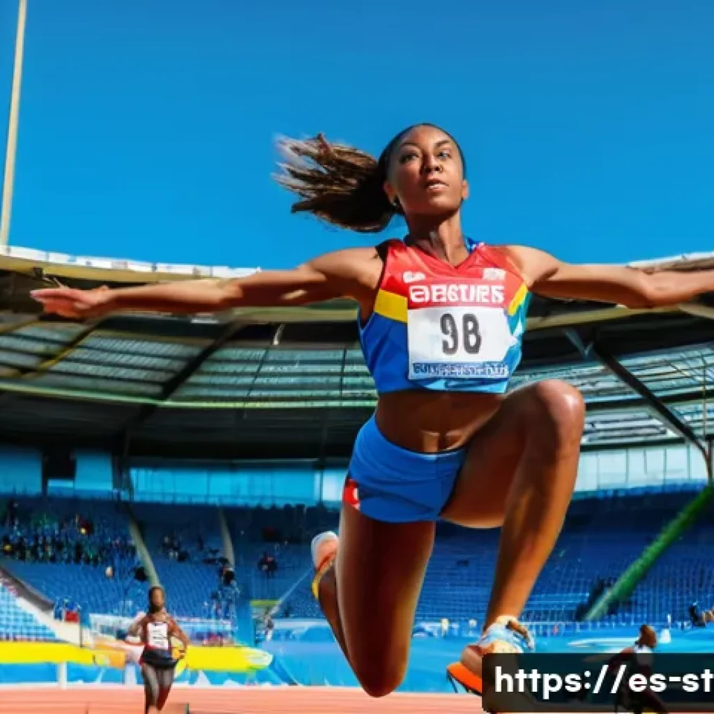 세인트루시아 올림픽 출전 선수 - A determined Saint Lucian female high jumper in mid-air clearing the bar at an outdoor athletics sta...
