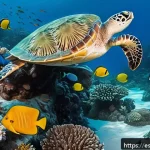 Home 18 세인트루시아 해양 보호 구역 - A vibrant underwater scene showcasing a diverse coral reef ecosystem in a protected marine reserve o...